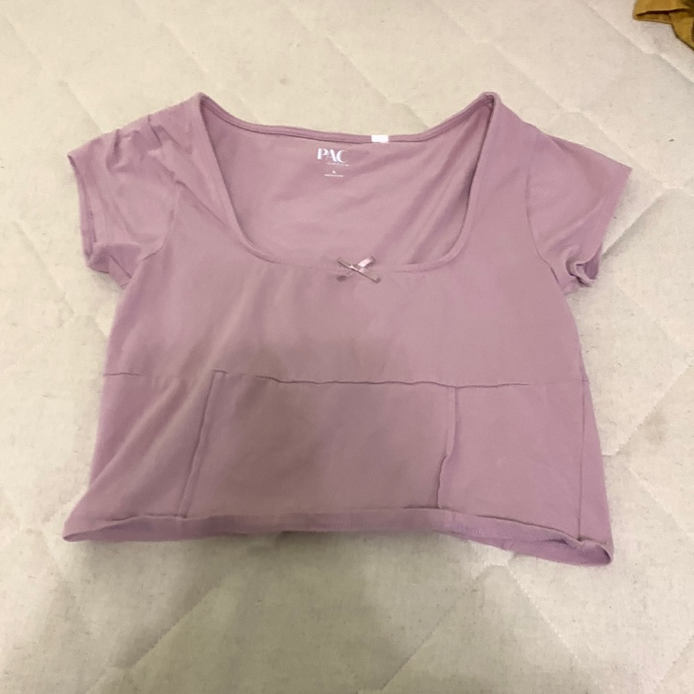 Pacsun pink cropped t